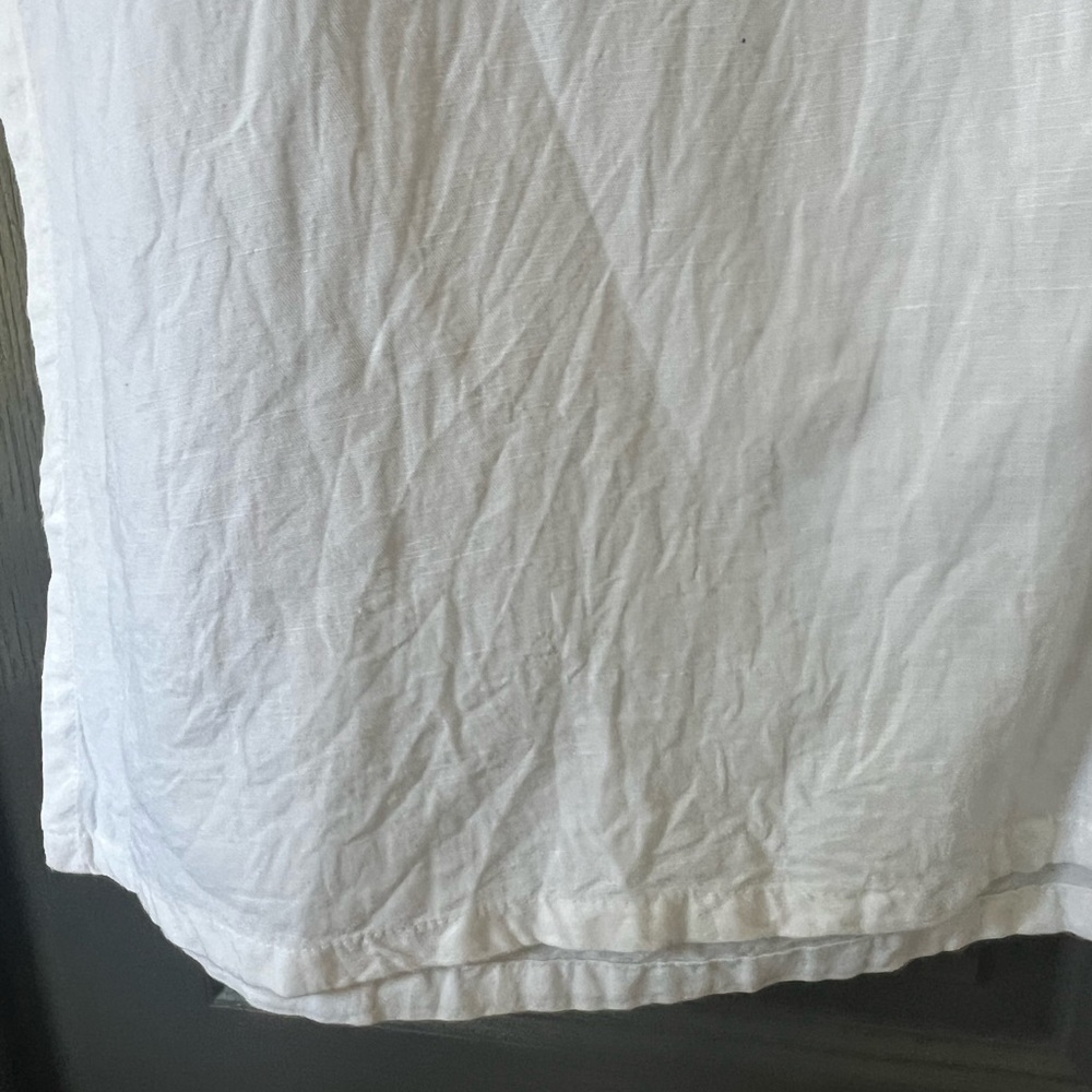 Chico's White Embellished V-Neck Top - Picture 8 of 9